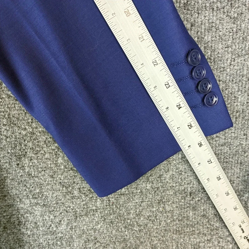 Mantoni Mens Royal Blue 100% Fine Wool 2 Button Suit Set M40901 Size 36R